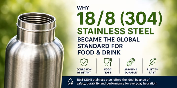 Why 18/8 (304) Stainless Steel Became the Global Standard for Food and Drink